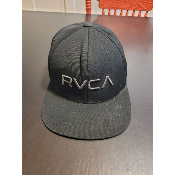 RVCA Other - RVCA Hat Cap Snapback II Mid Fit One Size Black Adjustable Twill